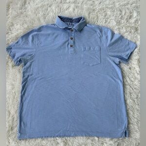 IZOD blue cotton polo button shirt size XL